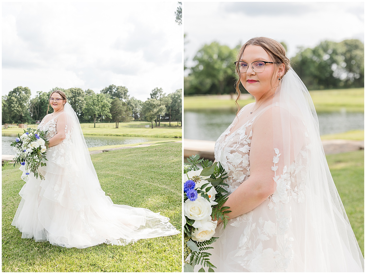 East Texas Navy and Silver Wilderness Spring Wedding Silver Star Ranch
