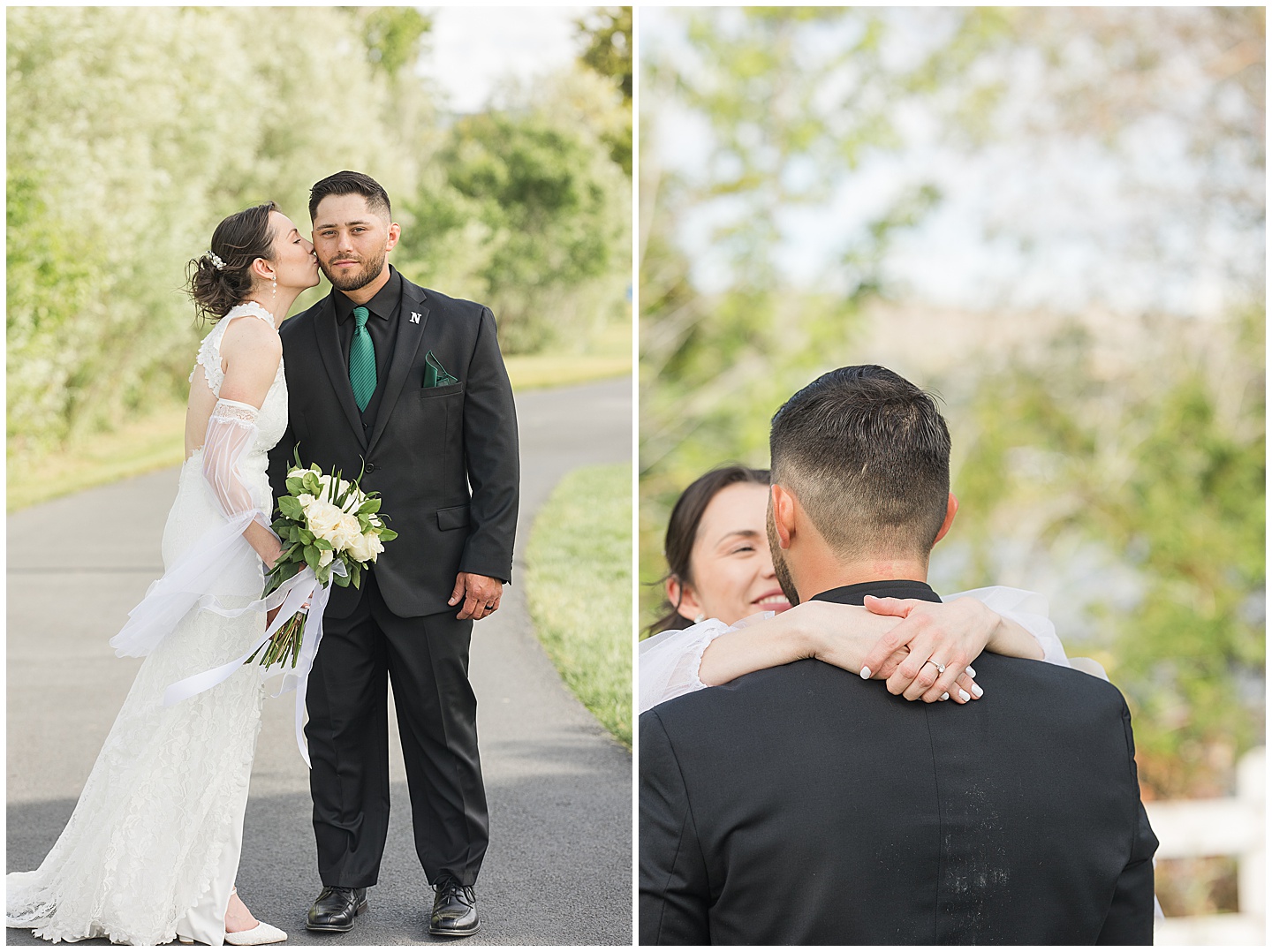 Intimate Wenatchee June Wedding at the Host, emerald green and white accents