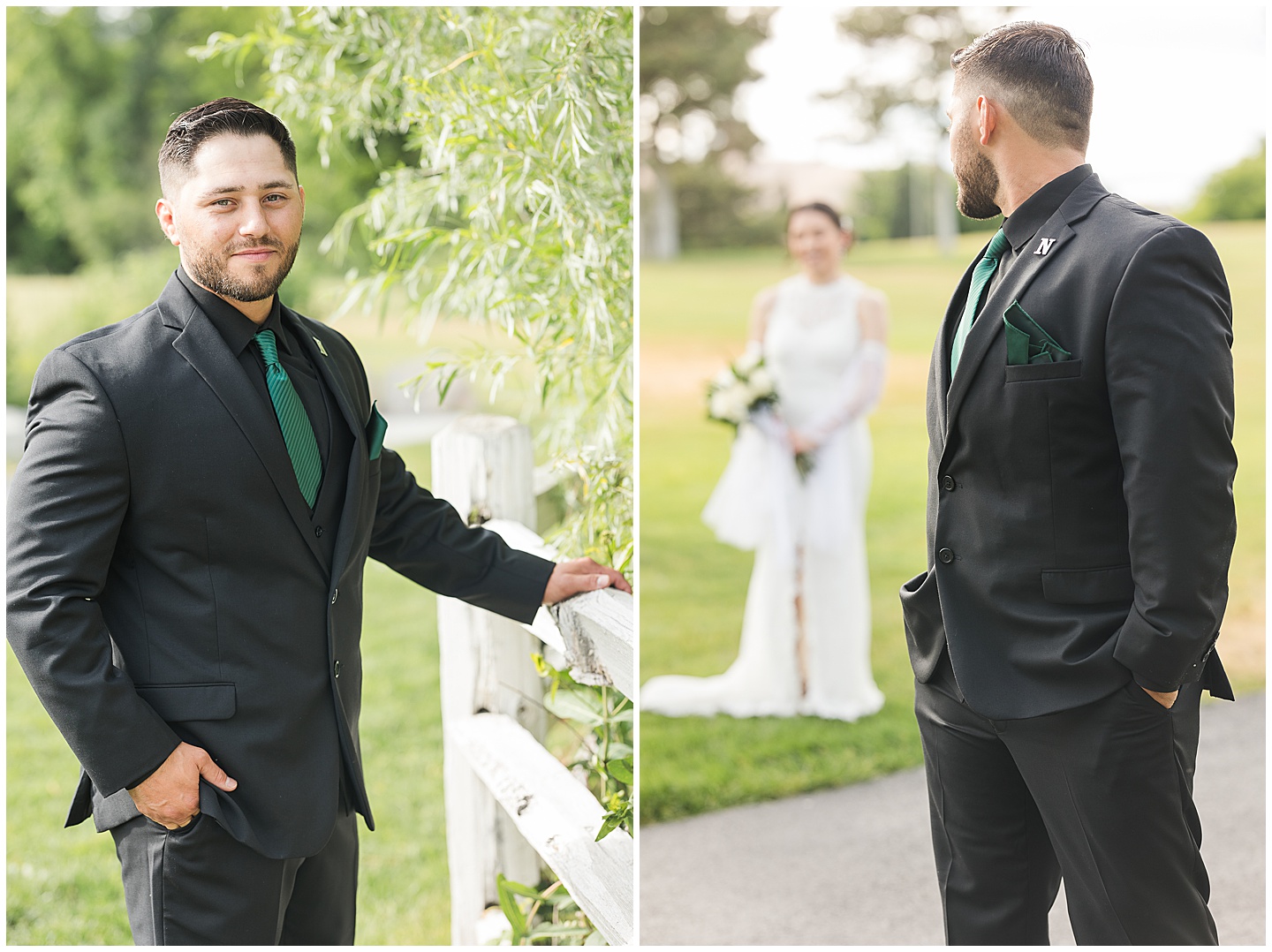 Intimate Wenatchee June Wedding at the Host, emerald green and white accents