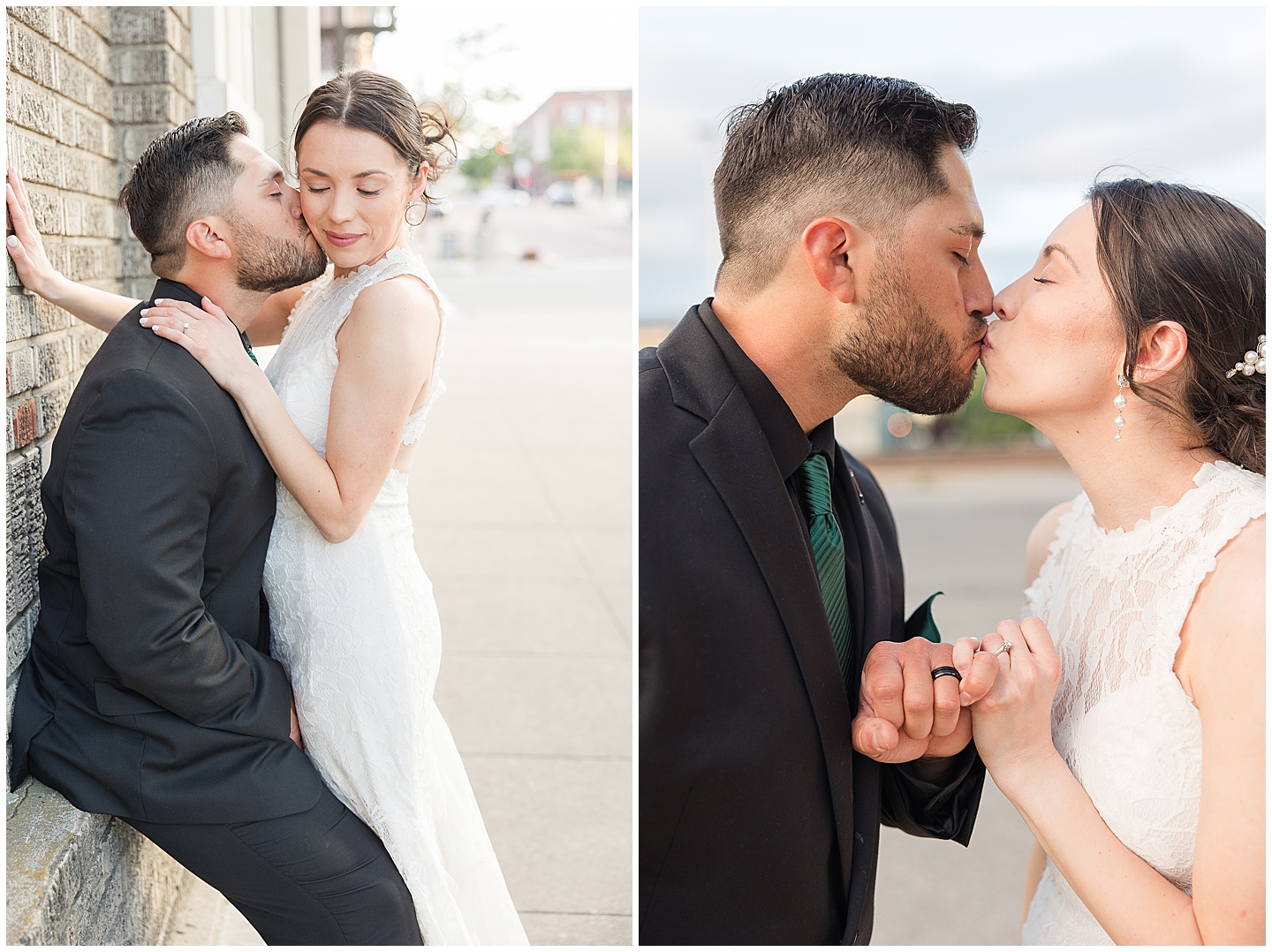 Intimate Wenatchee June Wedding at the Host, emerald green and white accents